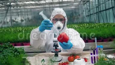 <strong>男科</strong>学家正在化学施肥蔬菜